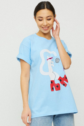 Футболка Oversize / air print /