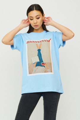 Футболка Oversize / air print /