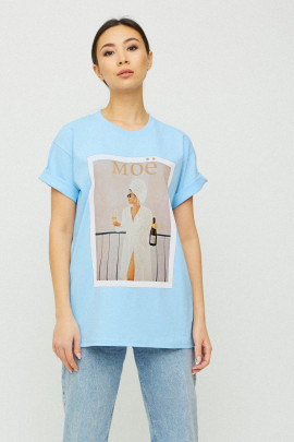 Футболка Oversize / air print /