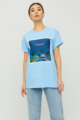 Футболка Oversize / air print /