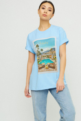 Футболка Oversize / air print /