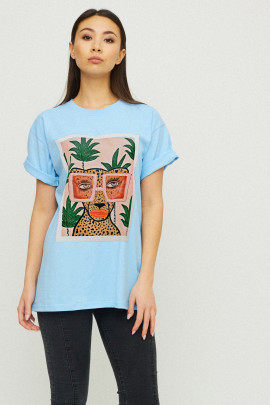Футболка Oversize / air print /