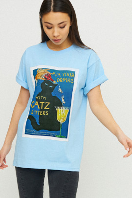 Футболка Oversize / air print /