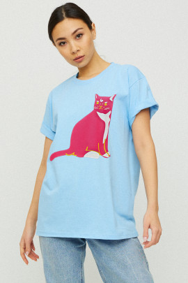 Футболка Oversize / air print /