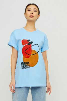 Футболка Oversize / air print /