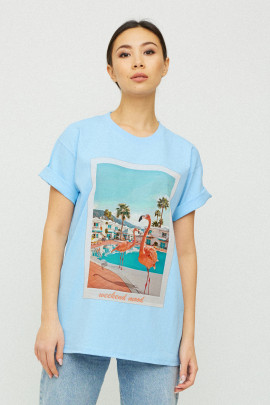 Футболка Oversize / air print /