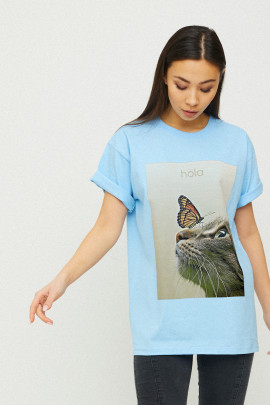 Футболка Oversize / air print /