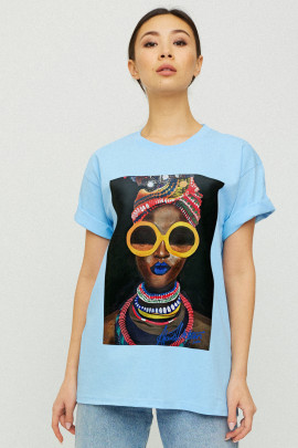 Футболка Oversize / air print /