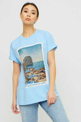 Футболка Oversize / air print /