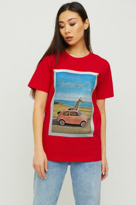 Футболка Boyfriend / air print /