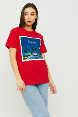 Футболка Boyfriend / air print /