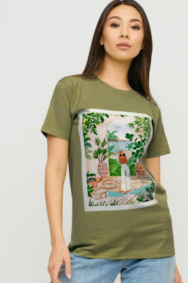 Футболка Boyfriend / air print /