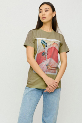 Футболка Boyfriend / air print /