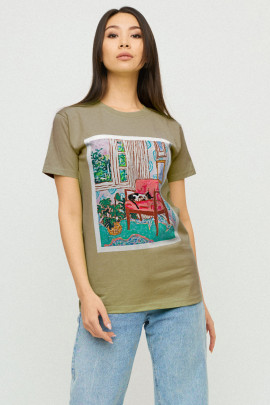 Футболка Boyfriend / air print /