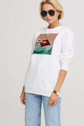 Світшот жіночий oversize  /no flis/ 