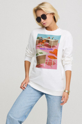 Світшот жіночий oversize  /no flis/ 