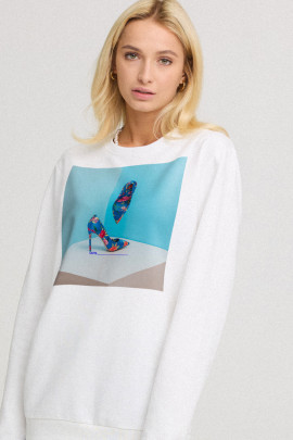 Світшот жіночий oversize  /no flis/ 