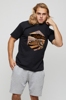 Футболка мужская basic /air print/