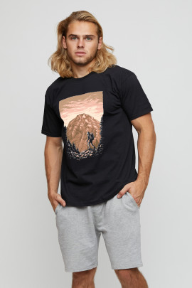 Футболка мужская basic /air print/