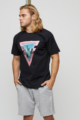 Футболка мужская basic /air print/