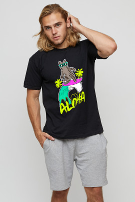 Футболка мужская basic /air print/