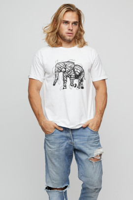 Футболка мужская basic /air print/