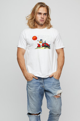 Футболка мужская basic /air print/