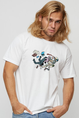 Футболка мужская basic /air print/