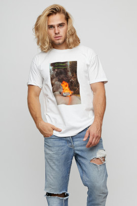 Футболка мужская basic /air print/