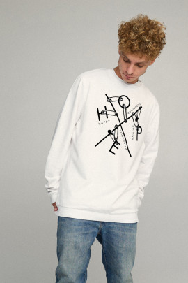 Свитшот мужской OVERSIZE /no flis/