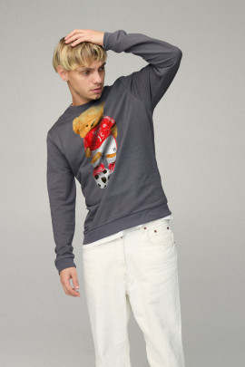 Свитшот мужской BASIC /no flis/