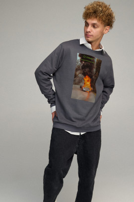 Свитшот мужской OVERSIZE /no flis/