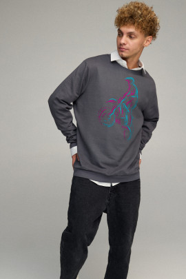 Свитшот мужской OVERSIZE /no flis/