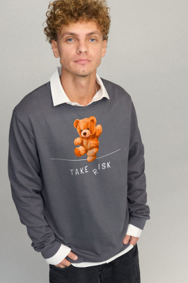 Свитшот мужской OVERSIZE /no flis/