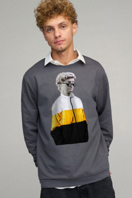 Свитшот мужской OVERSIZE /no flis/