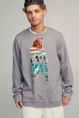 Свитшот мужской OVERSIZE /no flis/