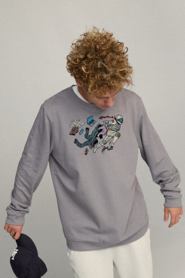 Свитшот мужской OVERSIZE /no flis/