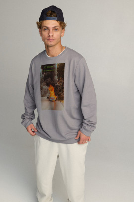 Свитшот мужской OVERSIZE /no flis/