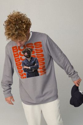 Свитшот мужской OVERSIZE /no flis/