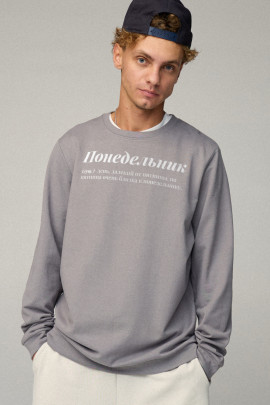 Світшот чоловічий OVERSIZE /no flis/