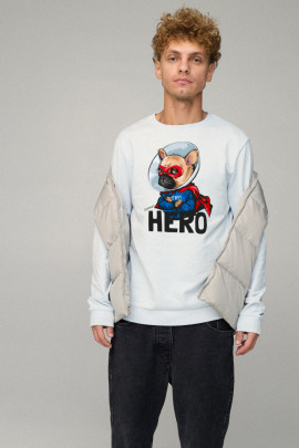 Світшот чоловічий BASIC /no flis/