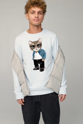 Світшот чоловічий BASIC /no flis/