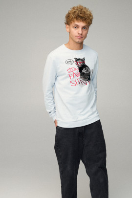 Світшот чоловічий BASIC /no flis/