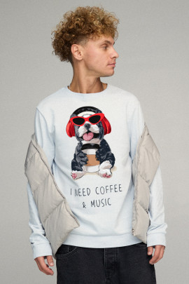 Світшот чоловічий BASIC /no flis/