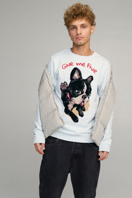 Світшот чоловічий BASIC /no flis/