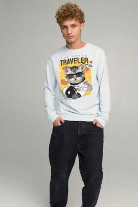 Світшот чоловічий BASIC /no flis/