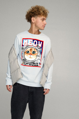 Світшот чоловічий BASIC /no flis/