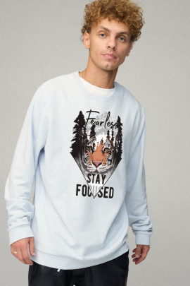 Світшот чоловічий OVERSIZE /no flis/