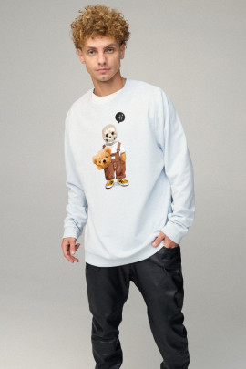 Світшот чоловічий OVERSIZE /no flis/