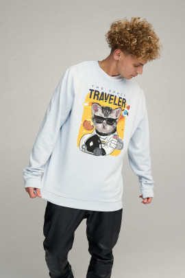 Світшот чоловічий OVERSIZE /no flis/